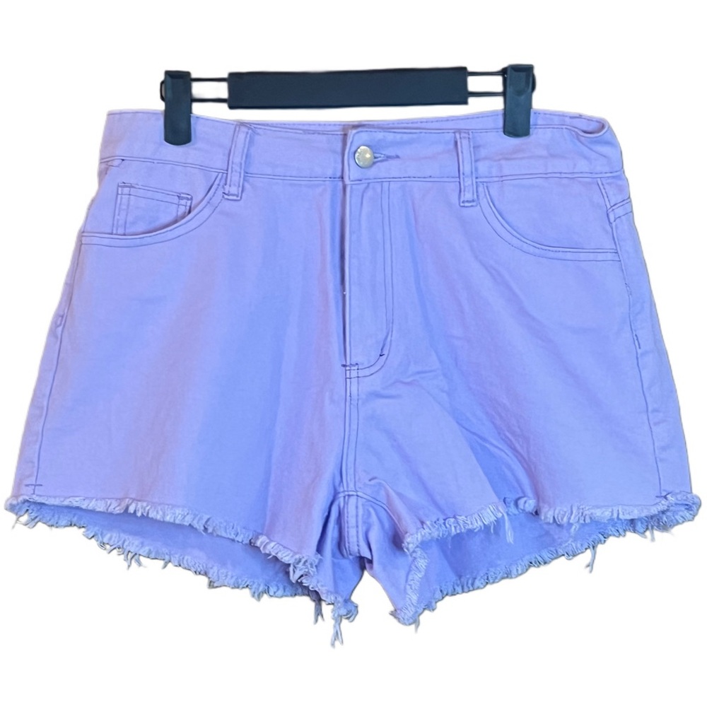 SHEIN Jean shorts. Purple, size 32.